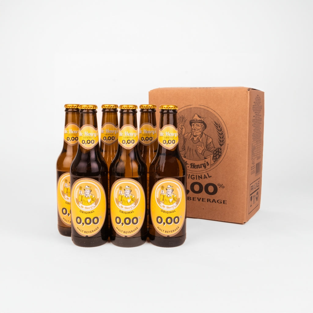 Mr. Henry's Original 0.00% alcohol-free beer product photo